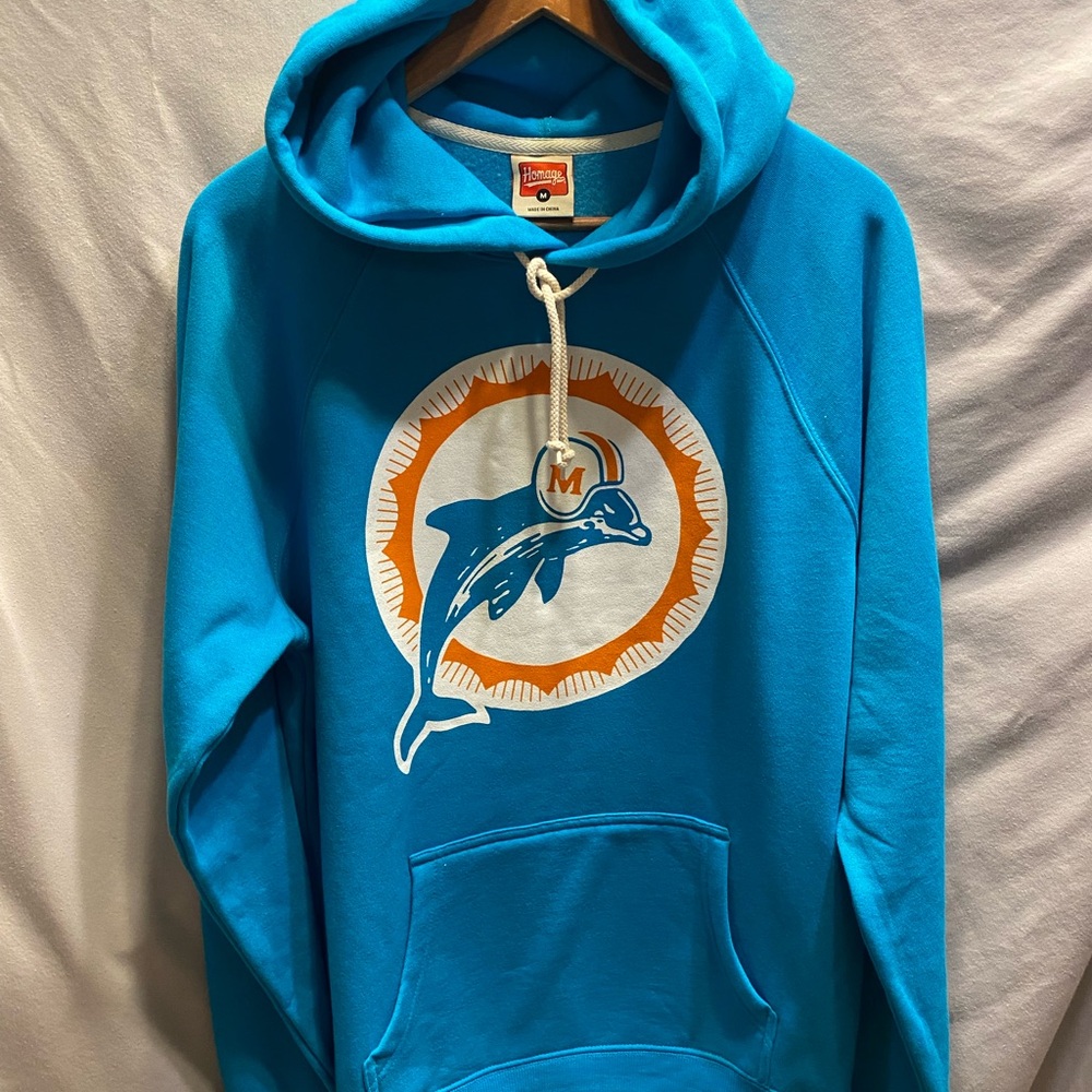 New With Tags!  NFL Miami Dolphins Men’s Medium Hoodie!